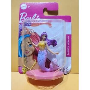 Barbie Rainbow Mermaid Mattel Micro Collection Doll Figure New 2.25"